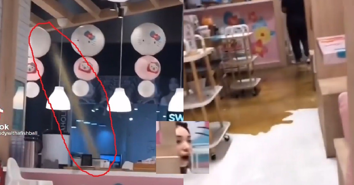 RESTAURANT TOILET PIPE BURST, “PANGSAI WATER” SQUIRT EVERYWHERE