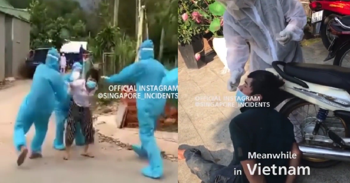 VIETS IN LOCKDOWN TRY TO ESCAPE, KENA HANDCUFFED AND SWABBED