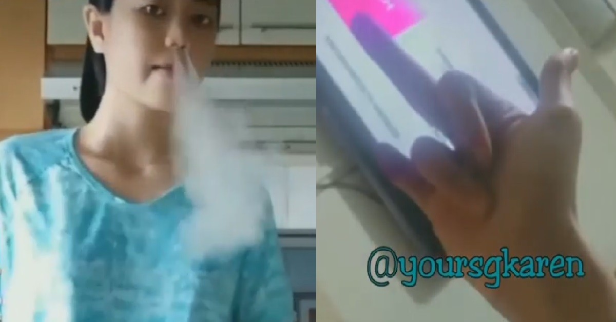 MAID FILM HERSELF VAPING THEN DANCE AND FLASH GANG SIGN