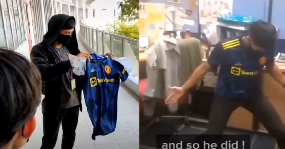 STUDENTS SURPRISE TEACHER WITH MAN UNITED JERSEY FOR TEACHER’S DAY