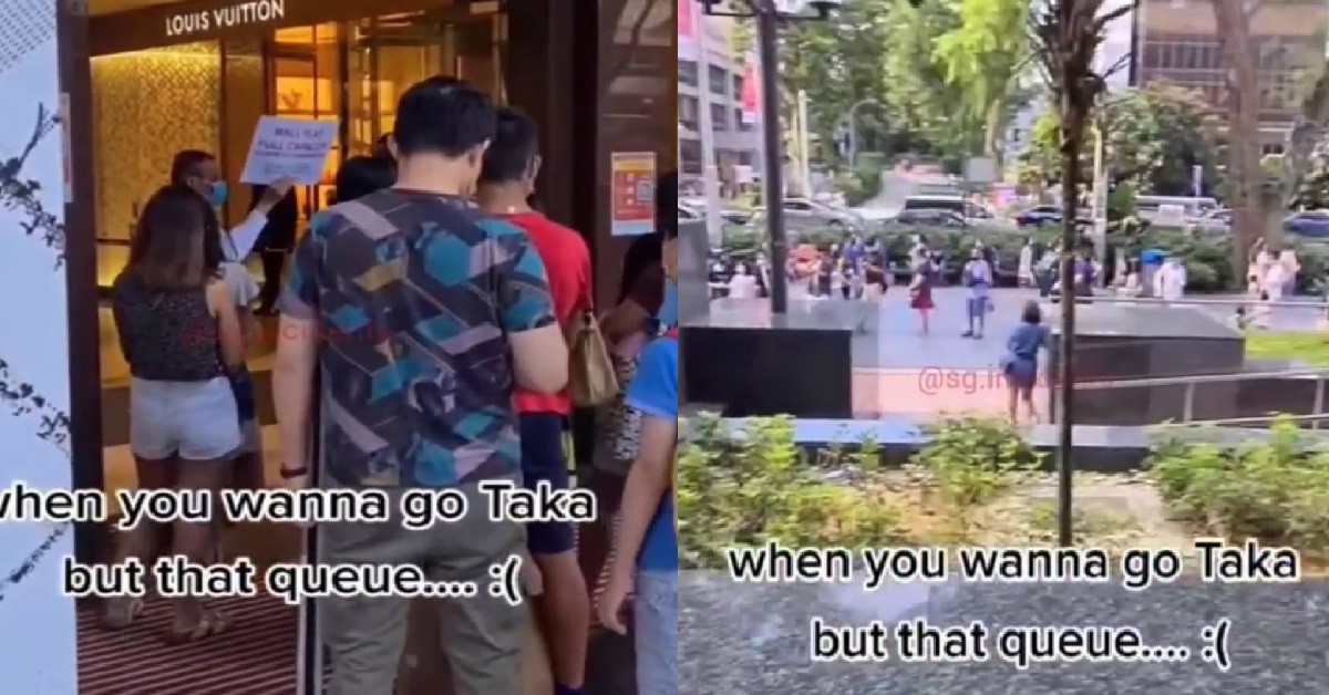 MORE THAN 450 CASES BUT SHOPPING MORE IMPORTANT, LONG QUEUE @ TAKA