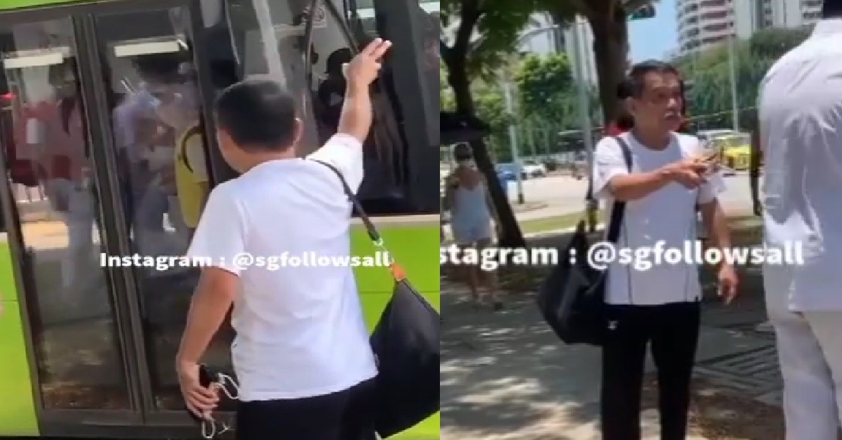 MAN REFUSE TO WEAR MASK, WANT FIGHT WITH STUDENTS OUTSIDE SCHOOL