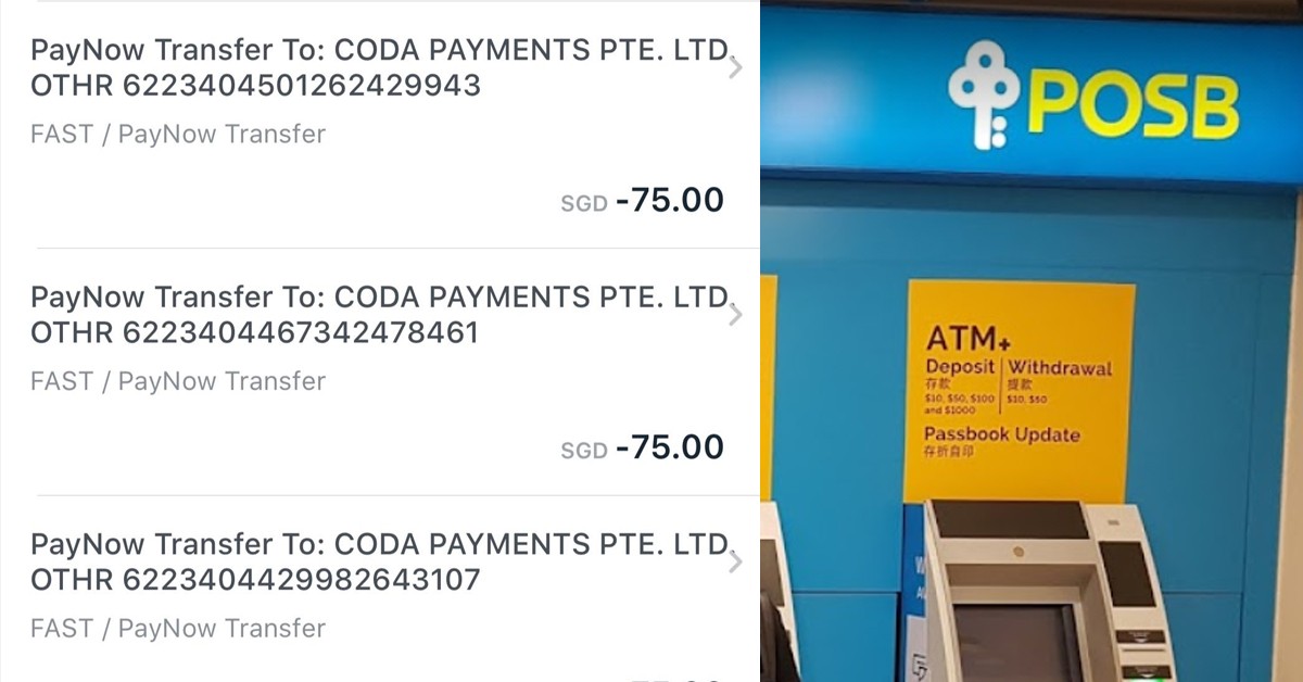 MAN’S POSB ACCOUNT WIPE OUT AFTER UNAUTHORIZED PAYNOW