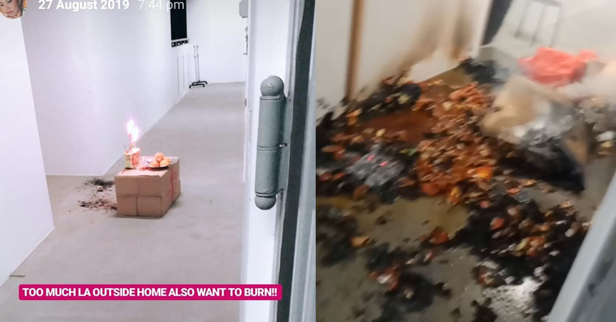 NEIGHBOUR BURN INCENSE END UP BURNING THE WHOLE CORRIDOR
