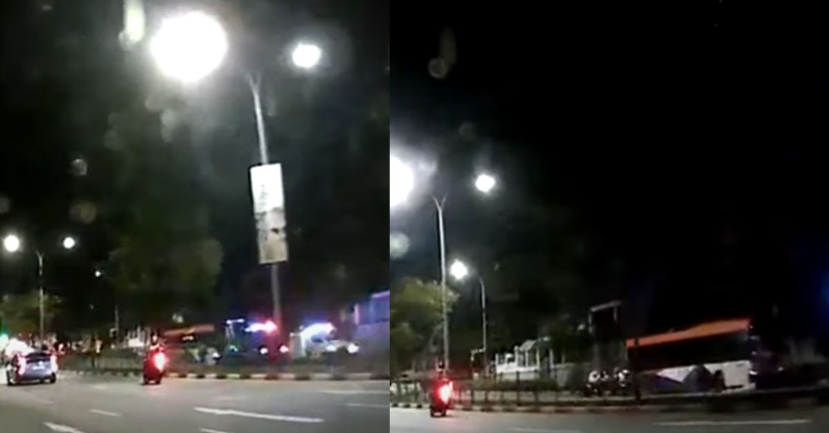 DRUNK FILIPINO CYCLIST DIES AFTER BANG & DRAGGED BY SBS BUS IN PASIR RIS