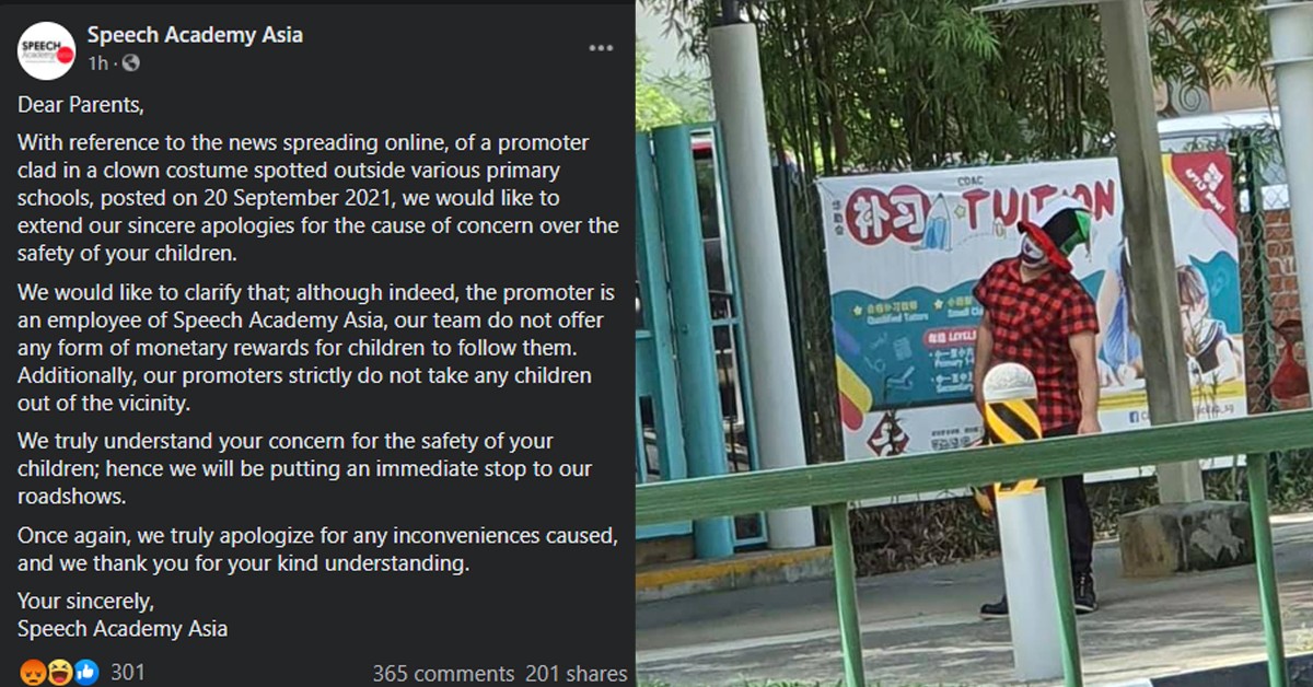 COMPANY BEHIND SCARY CLOWN APOLOGIZED SAYS ITS A PROMOTOR