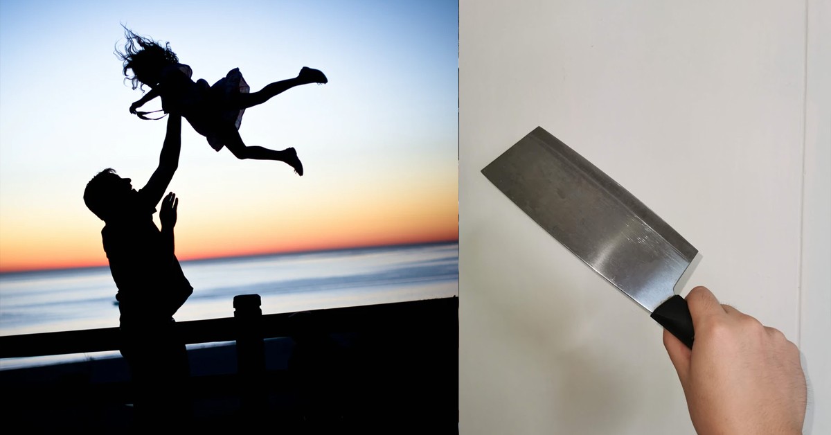 MOTHER SAYS WANT CHOP DAUGHTER WITH A CLEAVER