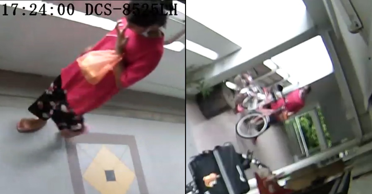 GIRL TRIES TO STEAL BICYCLE FROM CORRIDOR, ESCAPED WHEN DOOR OPENS