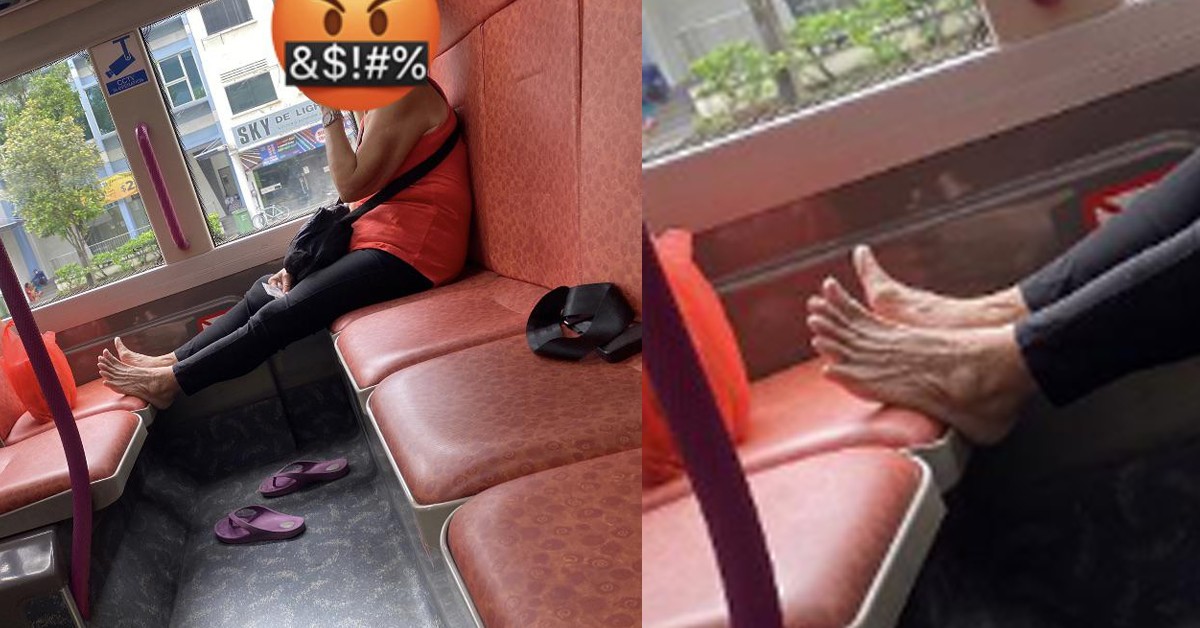 WOMAN “MARINATES” BUS SEATS WITH HER LEG,  SO OTHER PEOPLE CAN SMELL
