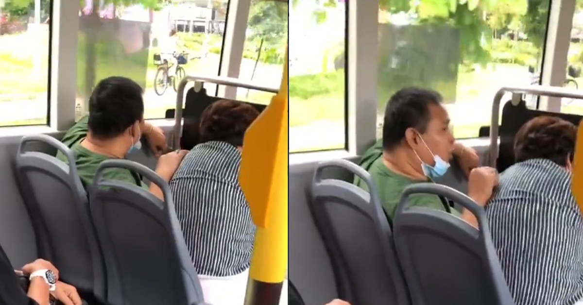 MAN TALKING C**K ON BUS WITHOUT WEARING MASK, MACHAM IMMUNE