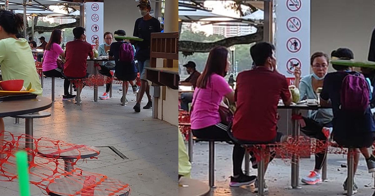 MAN FRUSTRATED AFTER SEEING 4 PAX GATHERING IN HAWKER
