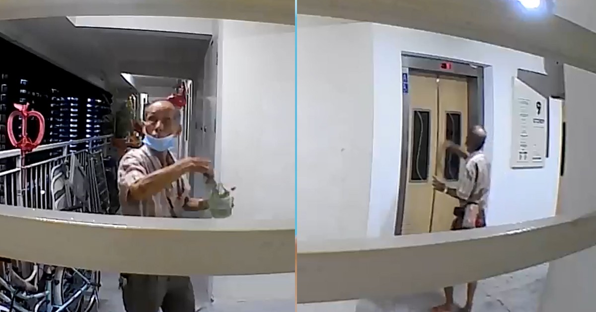 UNCLE SPRAYS “HOLY WATER” TO GET RID OF SPIRITS