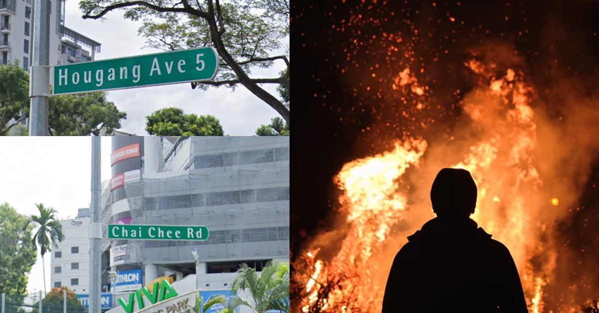 TWO MEN ARRESTED AFTER SETTING FIRE TO HDB UNIT IN HOUGANG & CHAI CHEE
