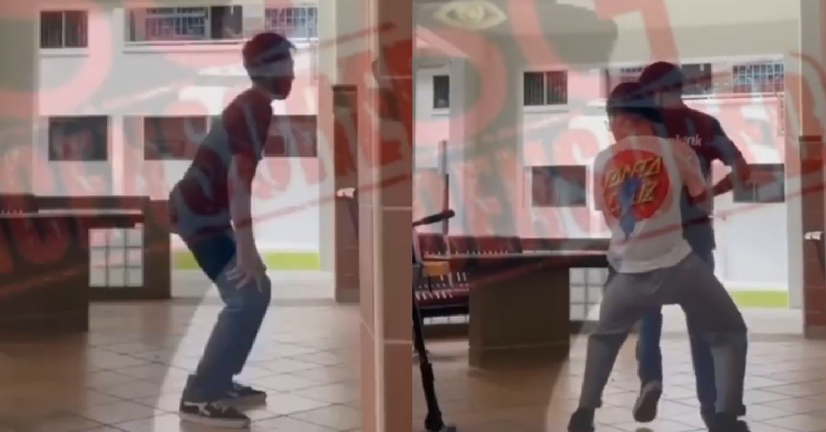YP TWERKING AT HDB VOID DECK, SUDDENLY KENA HUMPED BY FRIEND
