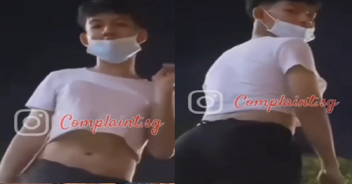 XIAO DIDI CURIOUS TO BECOME GIRL, PUT FAKE NEHNEHPOK AND SHAKE BACKSIDE