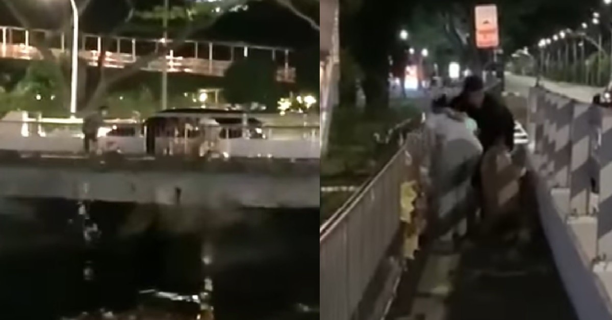 CLOWNS WHO DUMPED RUBBISH INTO CANAL TO KENA ENFORCEMENT ACTION FROM NEA