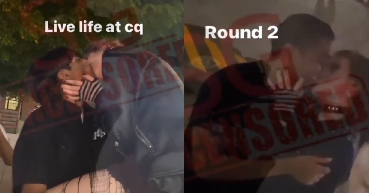 GUY GO AROUND CLARK QUAY EXCHANGE SALIVA WITH DIFFERENT GIRLS