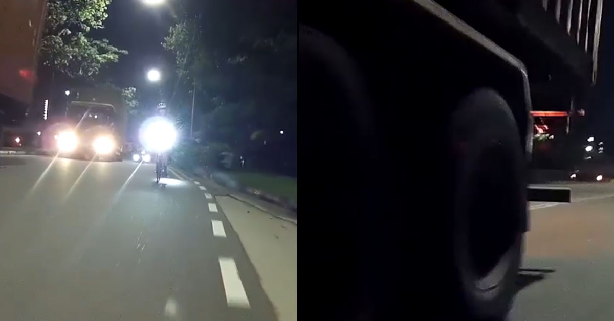 CYCLIST REPORTS PRIME MOVER TO POLICE BECAUSE HE THINKS HE PAYS MORE ROAD TAX