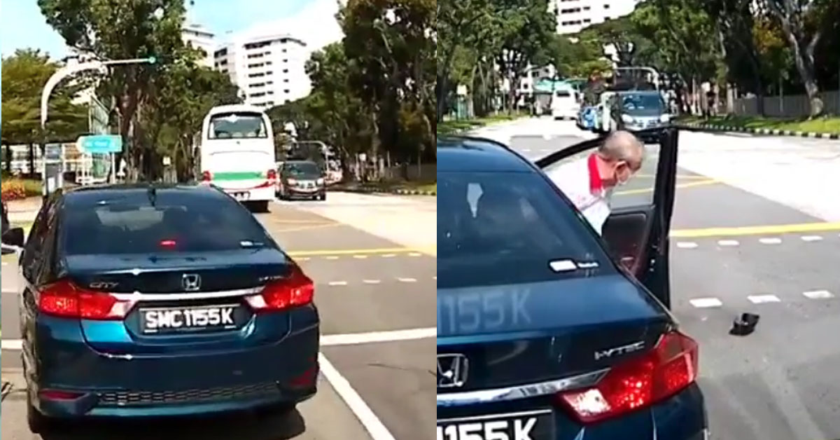 CAR CANT STAY IN LANE, SIDE MIRROR GETS BANG
