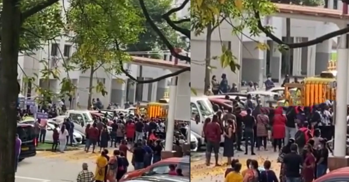 FUNERAL AT JURONG WEST WITH OVER 200 PEOPLE