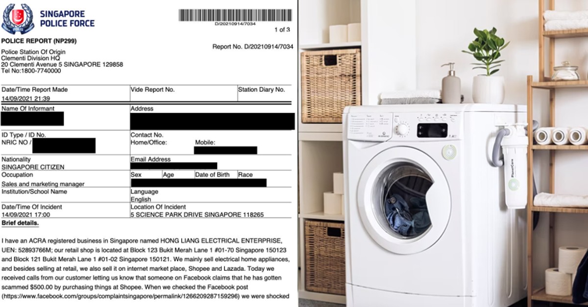 MAN REPORTS TO POLICE AFTER SCAMMERS USED HIS COMPANY LOGO