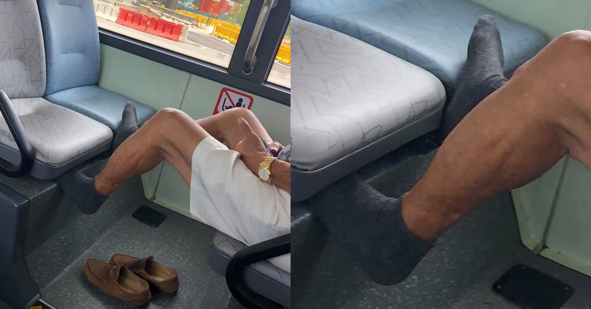 UNCLE DISPLAYS SHAVED LEG ON BUS, SCOLD COMMUTER WHEN TOLD TO PUT DOWN
