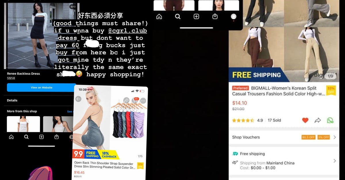 GIRL EXPOSES INSTAGRAM FASHION STORE, $60 PANTS FOUND ON SHOPEE FOR $14