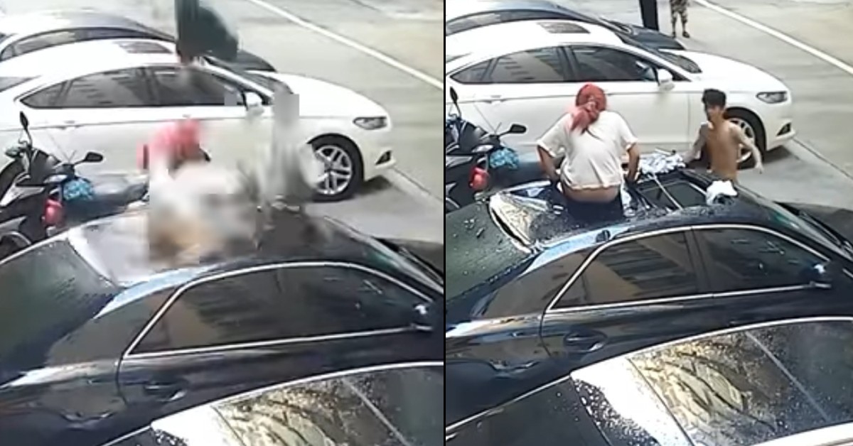 HK GIRL MAKE OUT WITH GUY UNTIL FALL OUT WINDOW