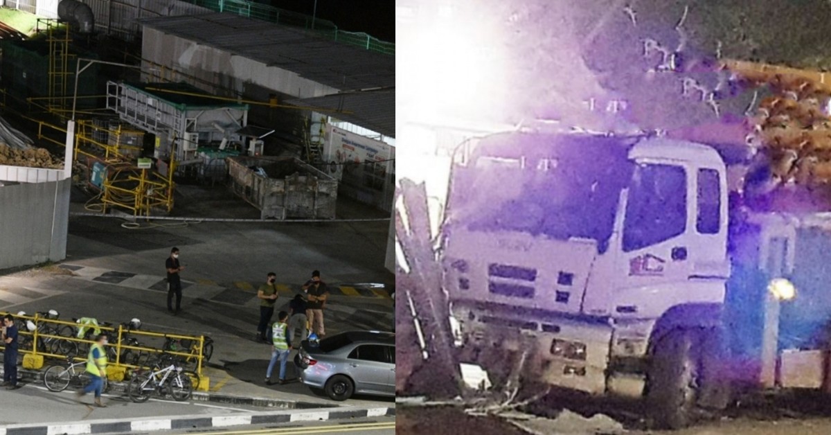 37 Y.O DIES AFTER GETTING TRAPPED UNDER TRUCK AT BEDOK