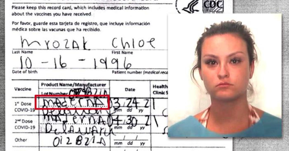 US WOMAN CAUGHT USING FAKE VACCINE CARD, SPELL MODERNA AS MADERNA