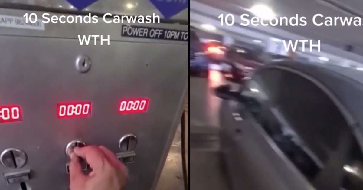 MAN PAYS $1 FOR 10 SECOND CAR WASH, EXPENSIVE SIA