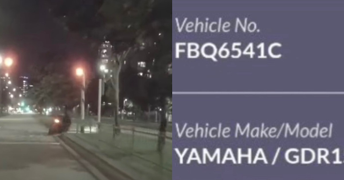 MOTORCYCLIST UTURN AT PEDESTRIAN RED LIGHT TO JOIN THE DARK SIDE