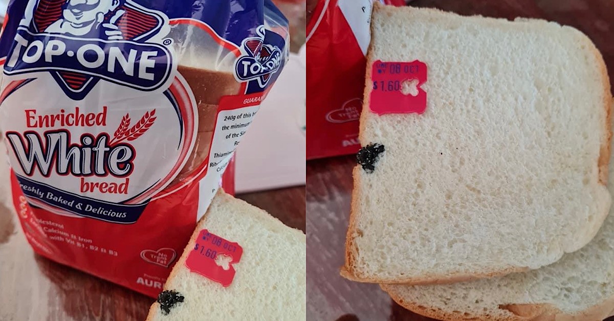 NETIZEN ALLEGEDLY FOUND BLACK OBJECT BAKED INTO TOP ONE BRAND BREAD