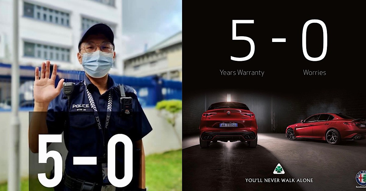 ALFA ROMEO, MARINE PARADE NPC, TEASES MAN UTD FOR LOSING 5-0 IN THEIR ADS