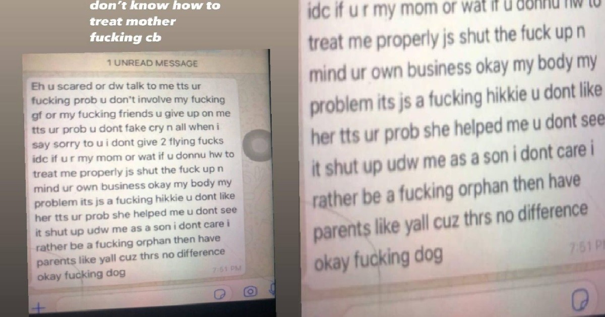 YP SCOLD HIS MOTHER “F**KING DOG”, SAY HE RATHER BE A “F**KING ORPHAN”