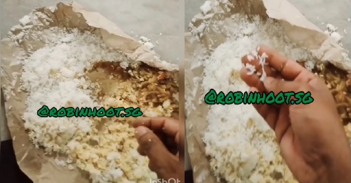 MIGRANT WORKER SHARES FOOD HE WAS GIVEN, RICE HARDER THAN PSLE MATHS