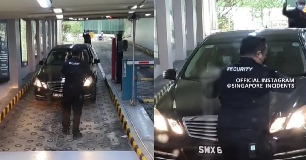 BLUR SOTONG DRIVER ENTER CARPARK FROM WRONG SIDE, ENTER FROM EXIT SIDE