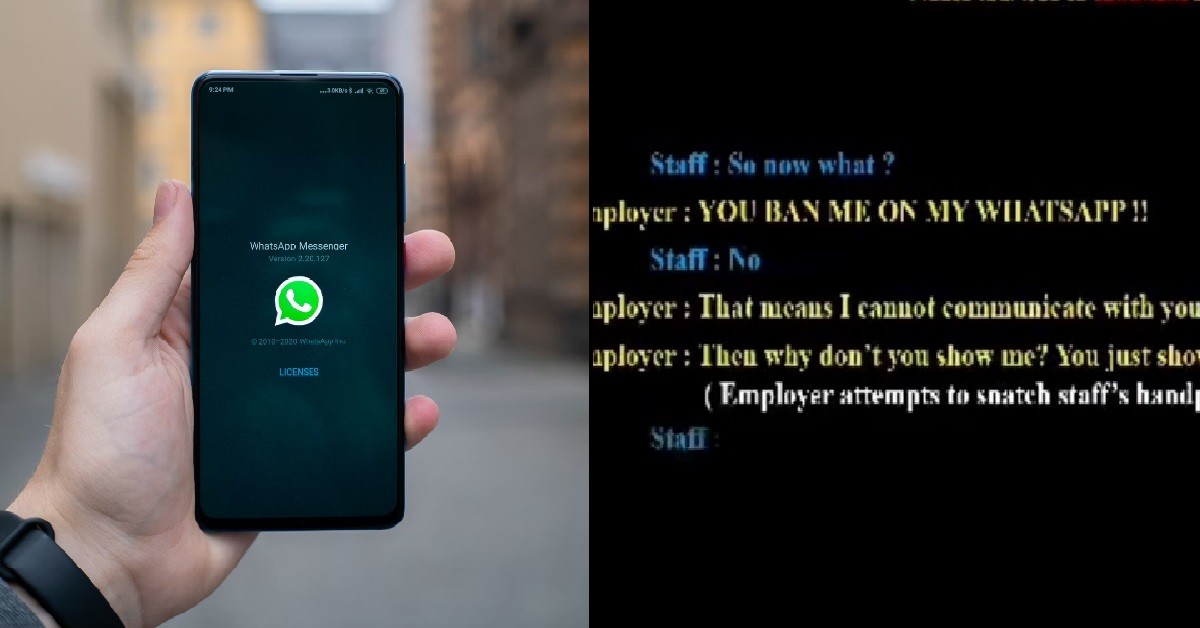 EMPLOYER NOT HAPPY WORKER BLOCK HIM ON WHATSAPP, SHOUT AT HER