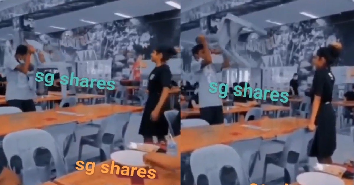 GIRL TAKE FOOD THROW AT GUY TO SHOW HER AFFECTION FOR HIM