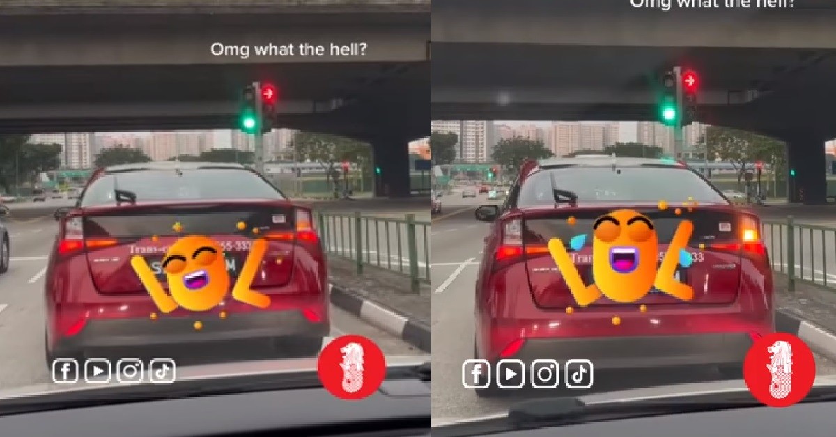 TAXI “HUMPING” IN THE MIDDLE OF ROAD, BOUCING AT TRAFFIC LIGHT