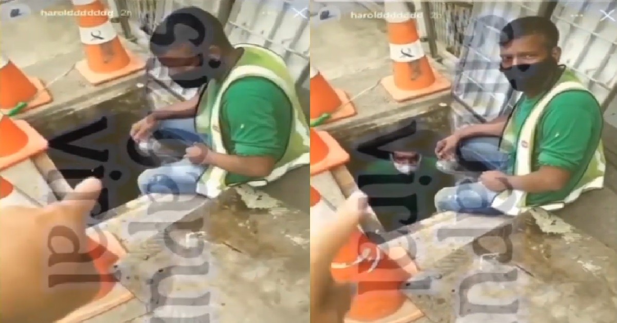 GUY ASK WORKER WHERE THE MANHOLE LEADS TO: “GO WHERE, LITTLE INDIA AH”