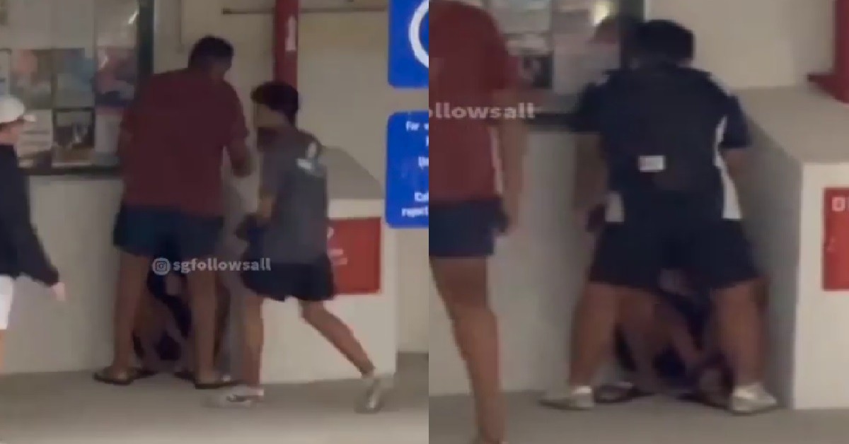 YPS TAKE TURNS TO HUMP FRIEND IN THE FACE AT HDB VOID DECK