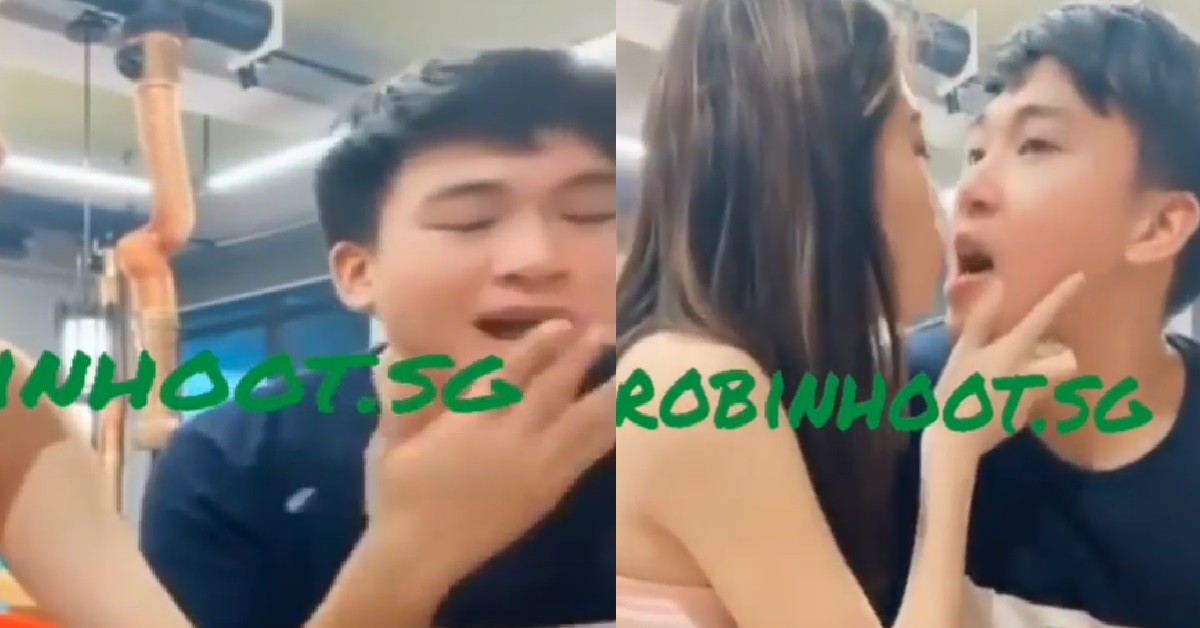 GUY BURN HIS TONGUE EATING HOT FOOD, GF BLOW INTO HIS MOUTH