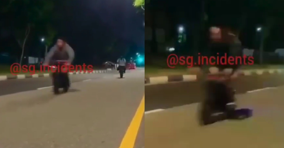 YPS ILLEGALLY RIDING AND SPEEDING THEIR PMDS ON THE ROAD