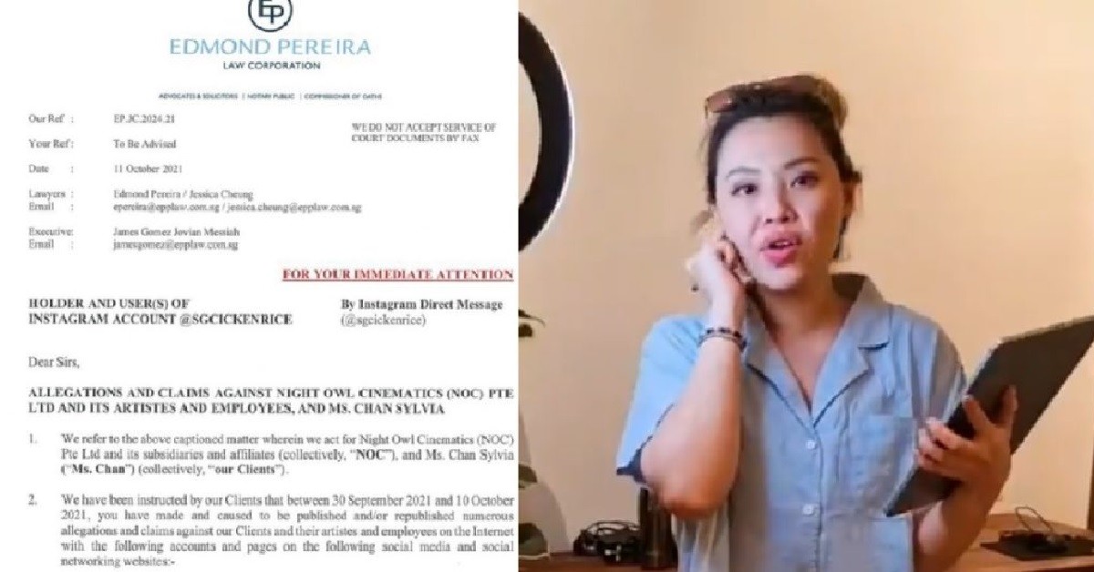 NOC & SYLVIA ISSUES LAWYER LETTER TO INSTAGRAM ACCOUNT AMID ALLEGATIONS
