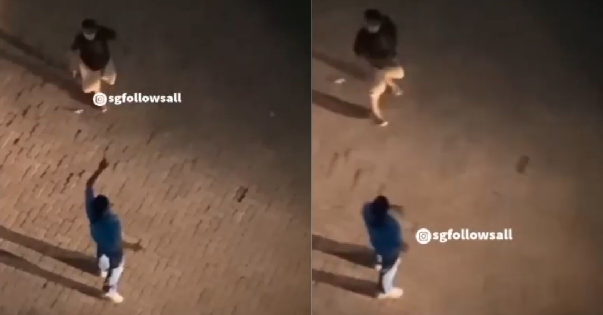 UNCLES FIGHTING UNDER BLOCK, SHOW OFF VOCABULARY: “XIA LAN AH KNNBCCB!”