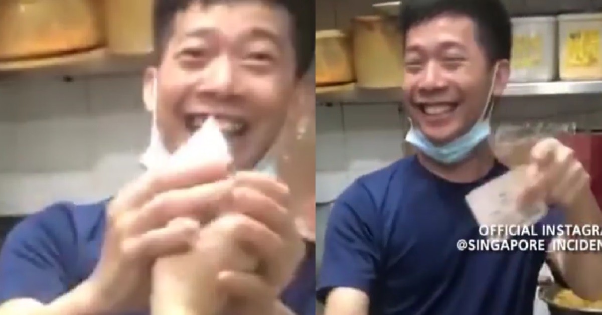 HAWKER STRUCK 4D & WON $10K, ALL THE AUNTIES ASK HIM FOR MONEY