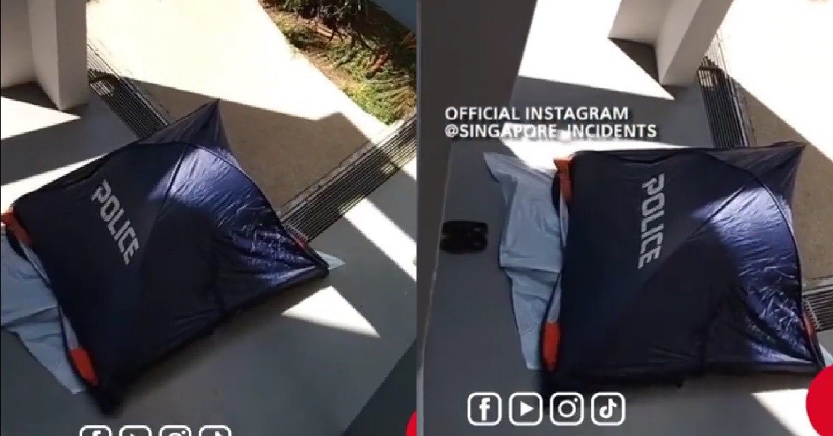DEAD BODY FOUND AT THE BOTTOM OF SENGKANG HDB BLOCK