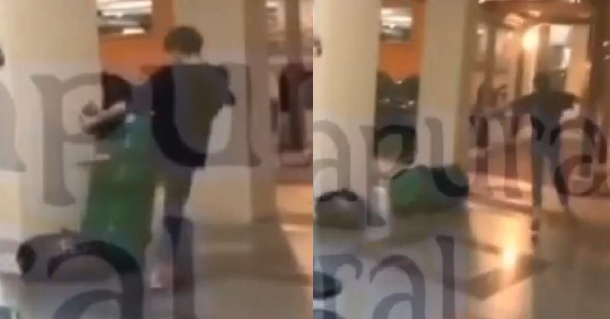 YP SEES RUBBISH BIN & REMINDED OF HIMSELF, DESTROYS IT & RUN AWAY