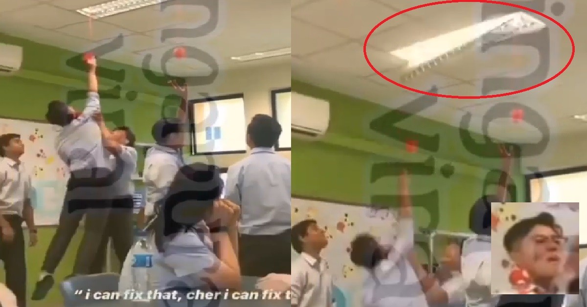 YP ACCIDENTALLY DESTROY CEILING LIGHT, SAYS HE CAN “FIX THAT”